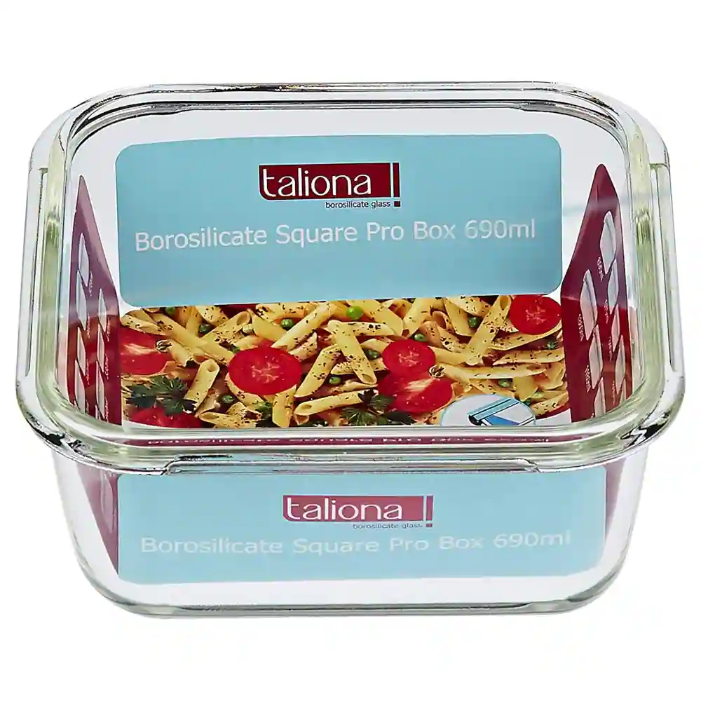Taliona Boro Pro Borosilicate Glass Borosilicate Square Storage Box 69 cl - TL2213351 - Image 6