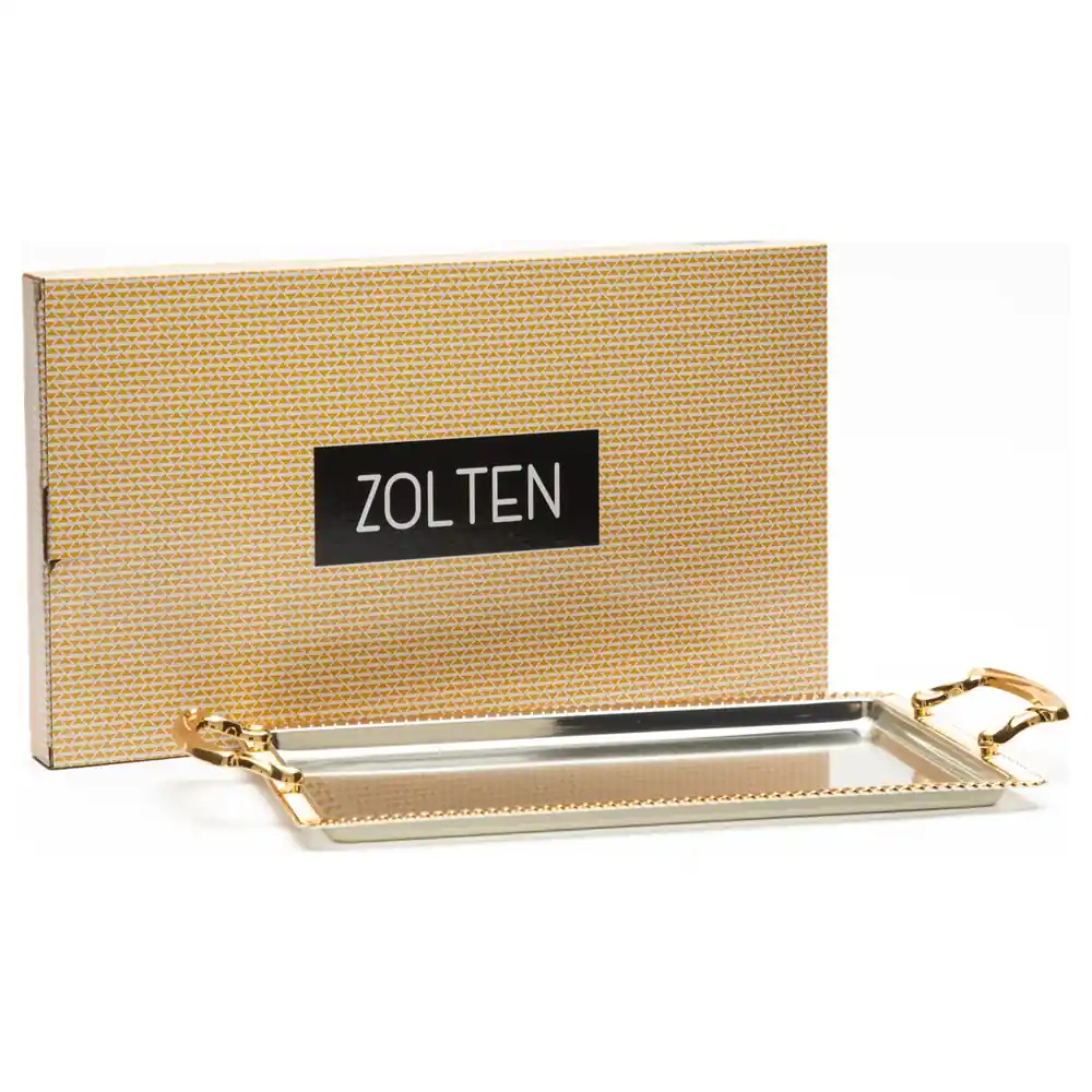 Zolten Silver Plated Rectangular Serving Tray, 34 cm - ZL2013976 - Image 4