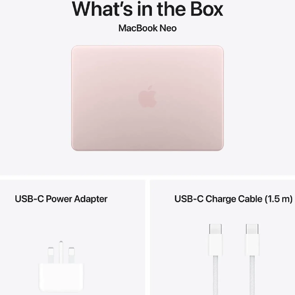Apple MacBook Neo 13-inch A18 Pro 8GB RAM, 512GB SSD Laptop, Liquid Retina Display, 1080p FaceTime HD Camera, English Keyboard, Blush, MHFJ4 - International Version - Image 11