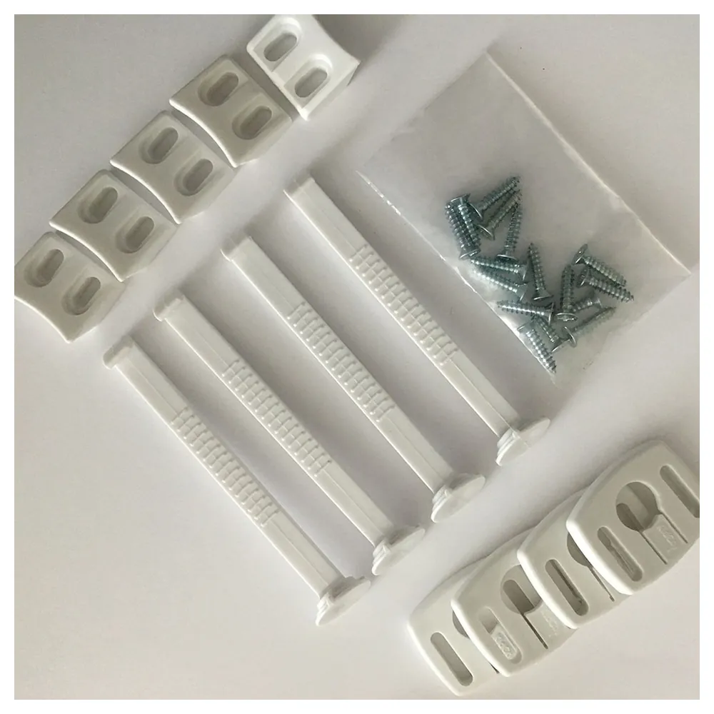 KidCo Under Counter Swivel Lock 4 Pack, Extra-Long Arm Screw-Mount Drawer Latch with Disengage Feature, White - S341 - Image 2