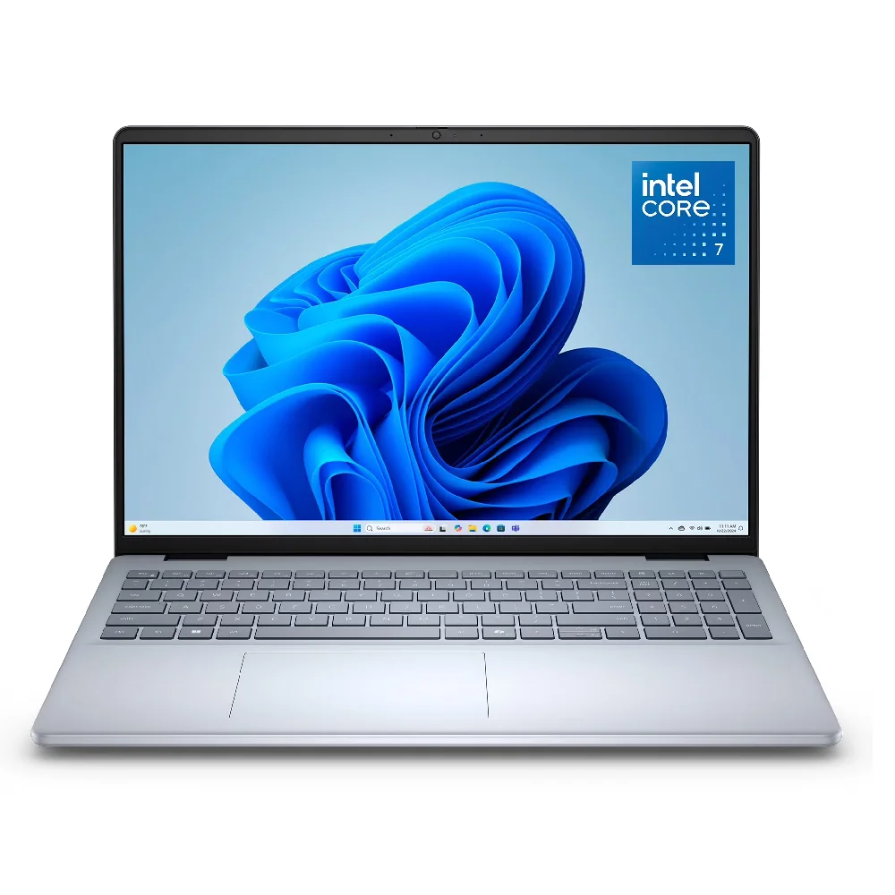 Dell 16 Laptop, Intel Core 7 150U, 16GB DDR5 RAM, 1TB SSD, 16-Inch FHD+ Touchscreen Display, Windows 11 Home, Ice Blue, 1 Year Warranty - DC16251