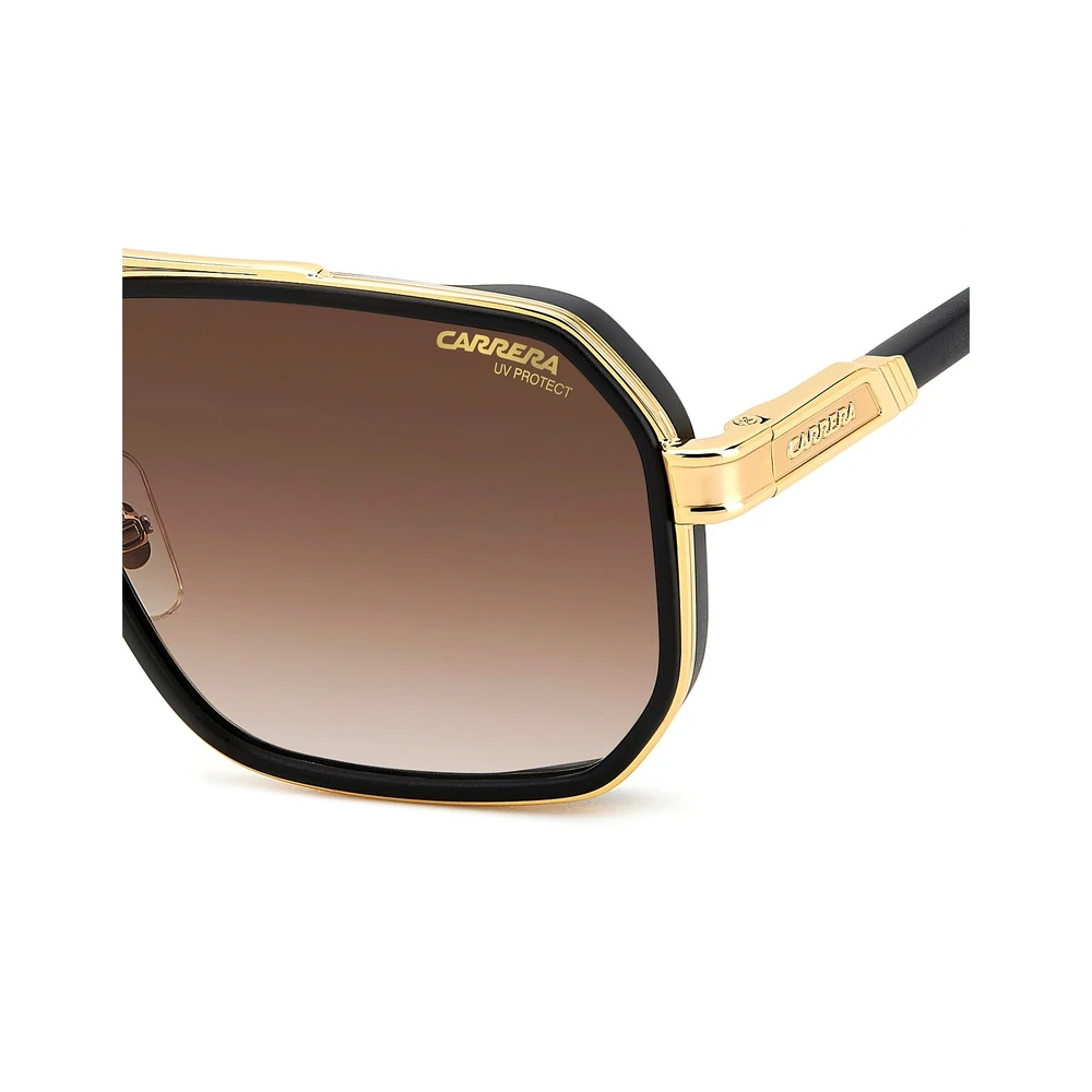 Carrera Mens UV Protected Rectangular Sunglasses, Black Brown Green Antireflex Lenses - C-1069-S-I46 - Image 3