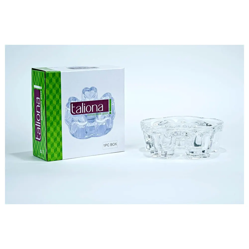 Taliona Round Heart Shaped Borosilicate Glass Warmer, Heart-Shaped Body Openings - TL2213840 - Image 2