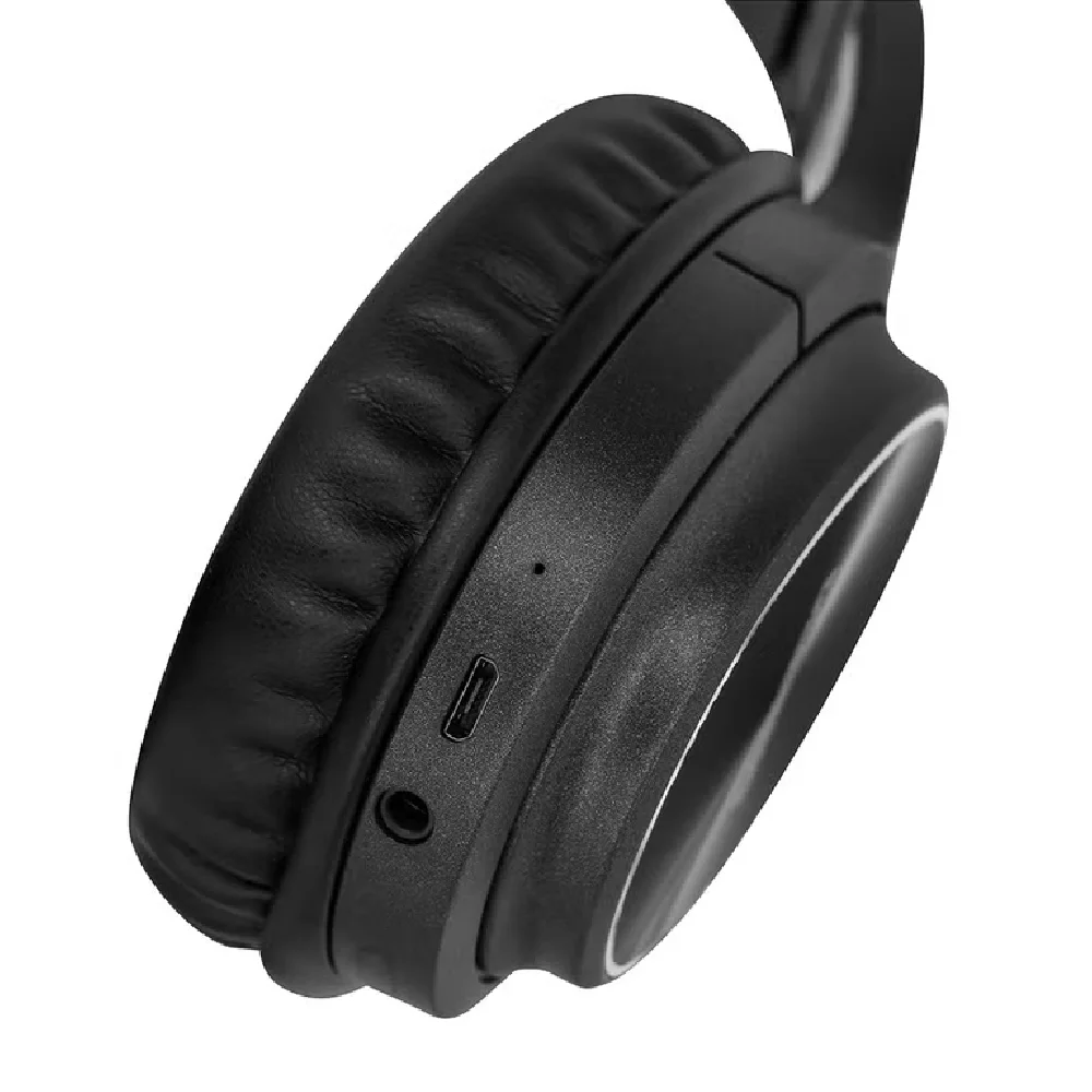 Geepas Wireless Bluetooth Headphone Black - 10H Battery, Wired & Wireless, Hands-Free Call, FM Radio, AUX Input, Foldable & Comfortable Design - GHP4702N - Image 3