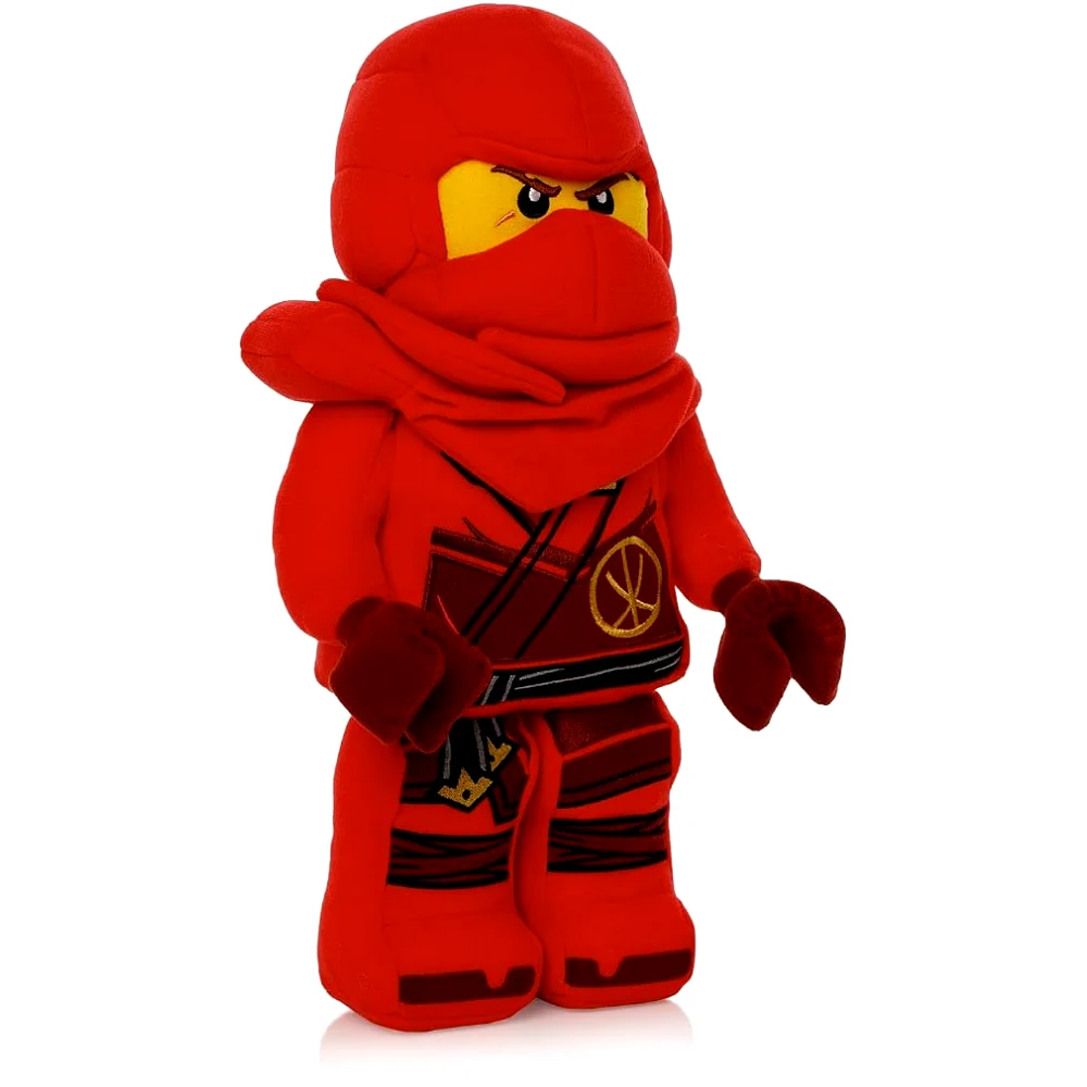 Manhattan Toys LEGO Ninjago Kai Plush Character Toy, Soft Collectible Ninja Doll for Kids, Bedroom Decor, Gift for Boys & Girls, Stuffed Figure, 17.8 cm, Multicolour - 350840LL