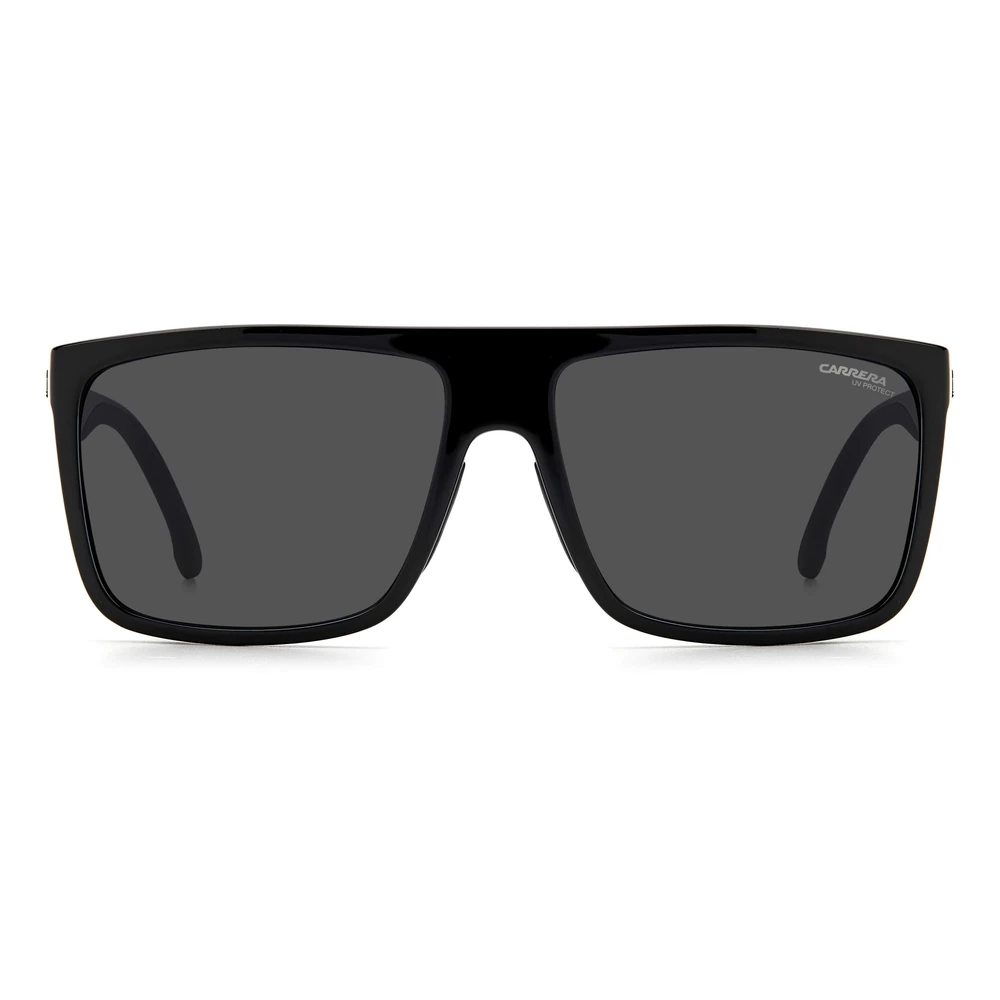 Carrera Mens UV Protected Rectangular Flat Top Sunglasses, Grey Lenses, Full Rim - C-8055-S-807 - Image 2