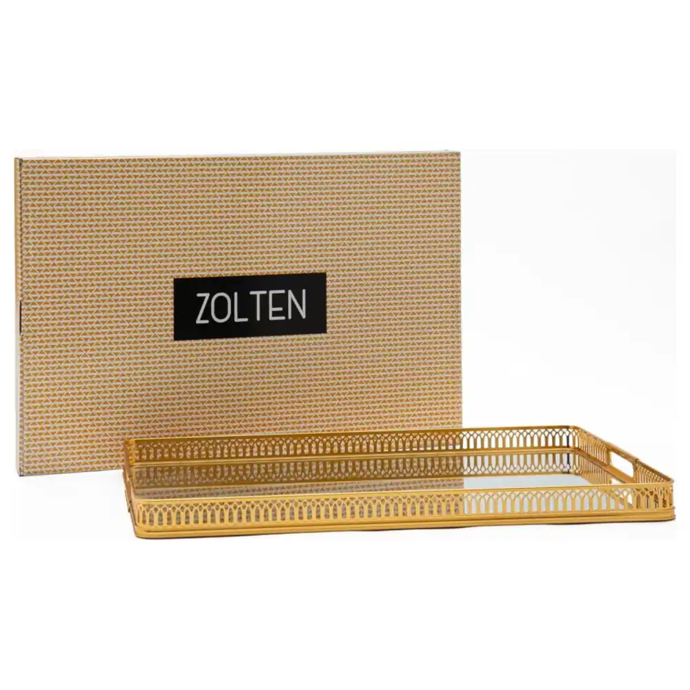 Zolten Silver Plated Rectangular Serving Tray, 40 cm - ZL2013867 - Image 4