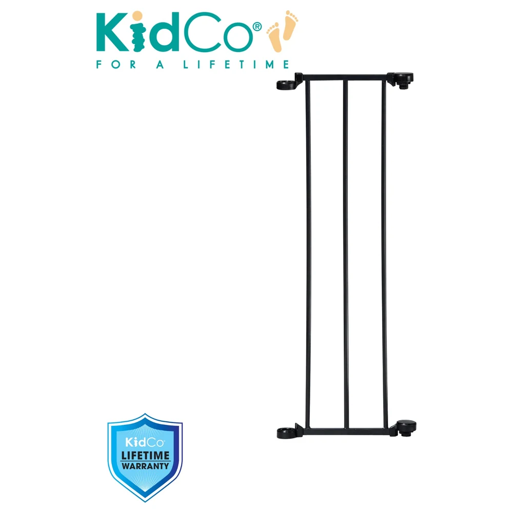 KidCo 9 Inch Black Steel Gate Extension for Auto Close ConfigureGate and HearthGate, Add-On Section for a Custom Fit Baby Gate - G4301 - Image 2