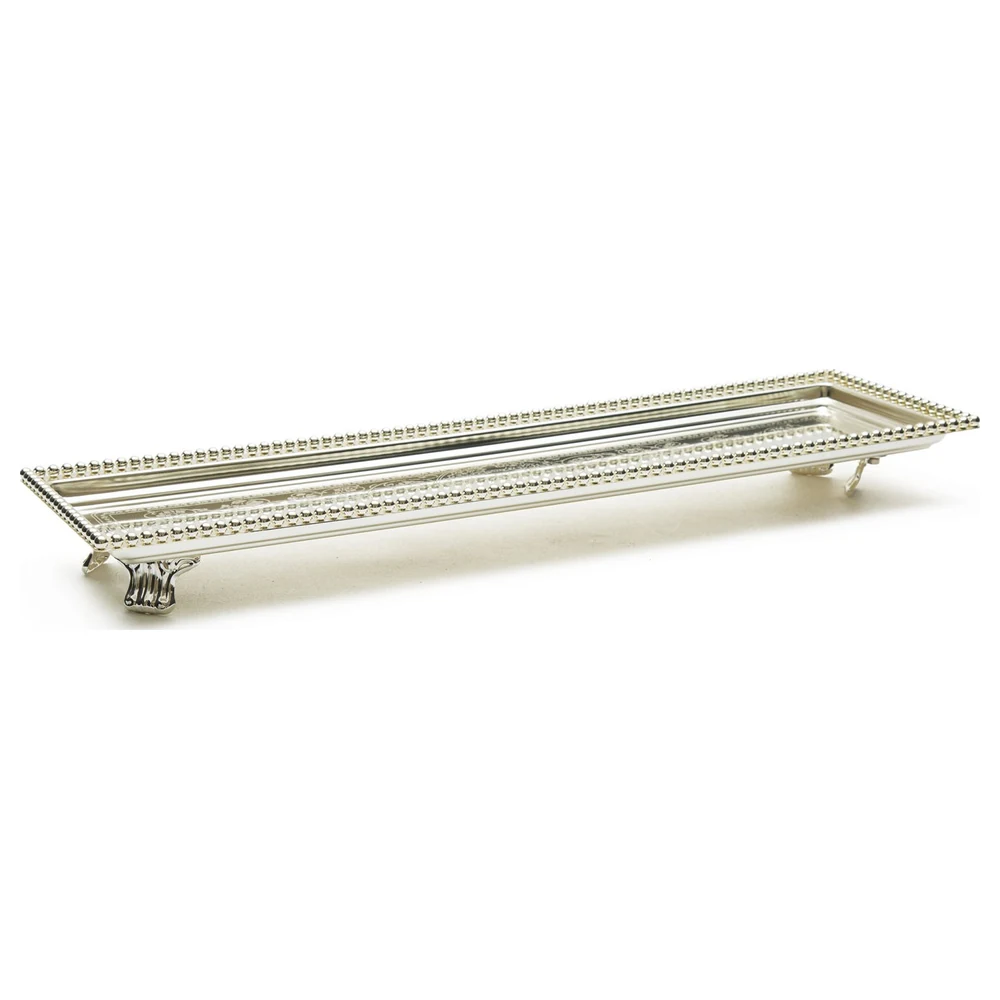 Zolten Silver Plated Rectangular Serving Tray, 80 cm - ZL2013909