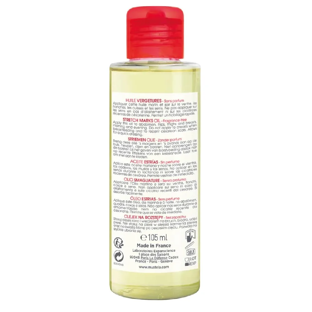 Mustela Organic Stretch Marks Oil for Pregnancy, 100 Percent Natural Origin, Maracuja, Avocado & Organic Sunflower Oils, Skin Elasticity & Hydration Care, Non-Greasy 105ml - H013 - Image 2