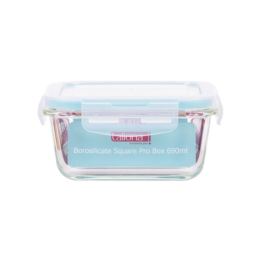 Taliona Boro Pro Borosilicate Glass Borosilicate Square Storage Box 69 cl - TL2213351 - Image 2