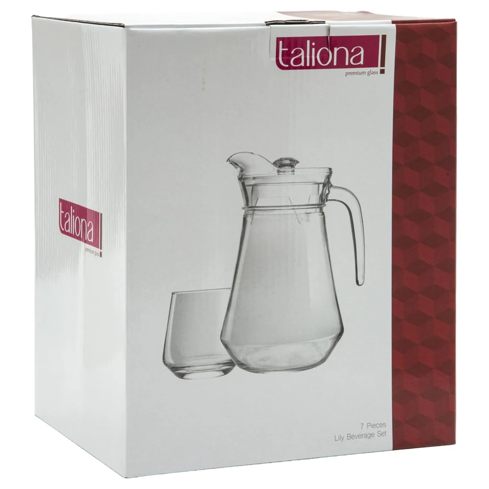 Taliona Lilly 7-Piece Clear Glass Water Set - C6913886 - Image 7