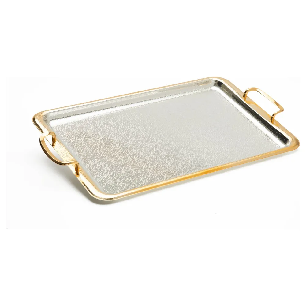Zolten Silver Plated Rectangular Serving Tray, 51 cm - ZL2013978