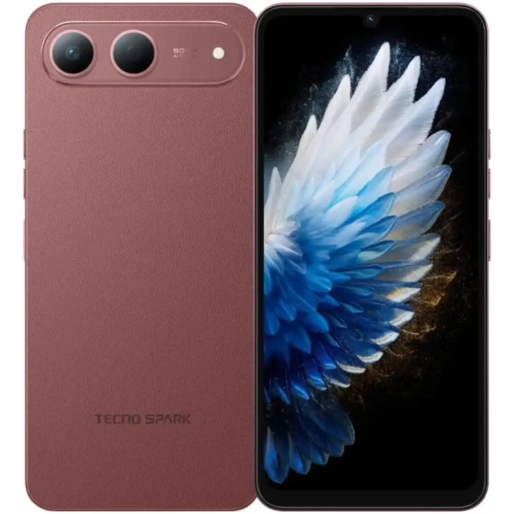 Tecno Spark 40 5G - 6.75 Inch 120Hz Display, 8GB RAM + 256GB Storage, Dual SIM, 50MP Camera, 6000 mAh Battery, Bikaner Red - Global Version