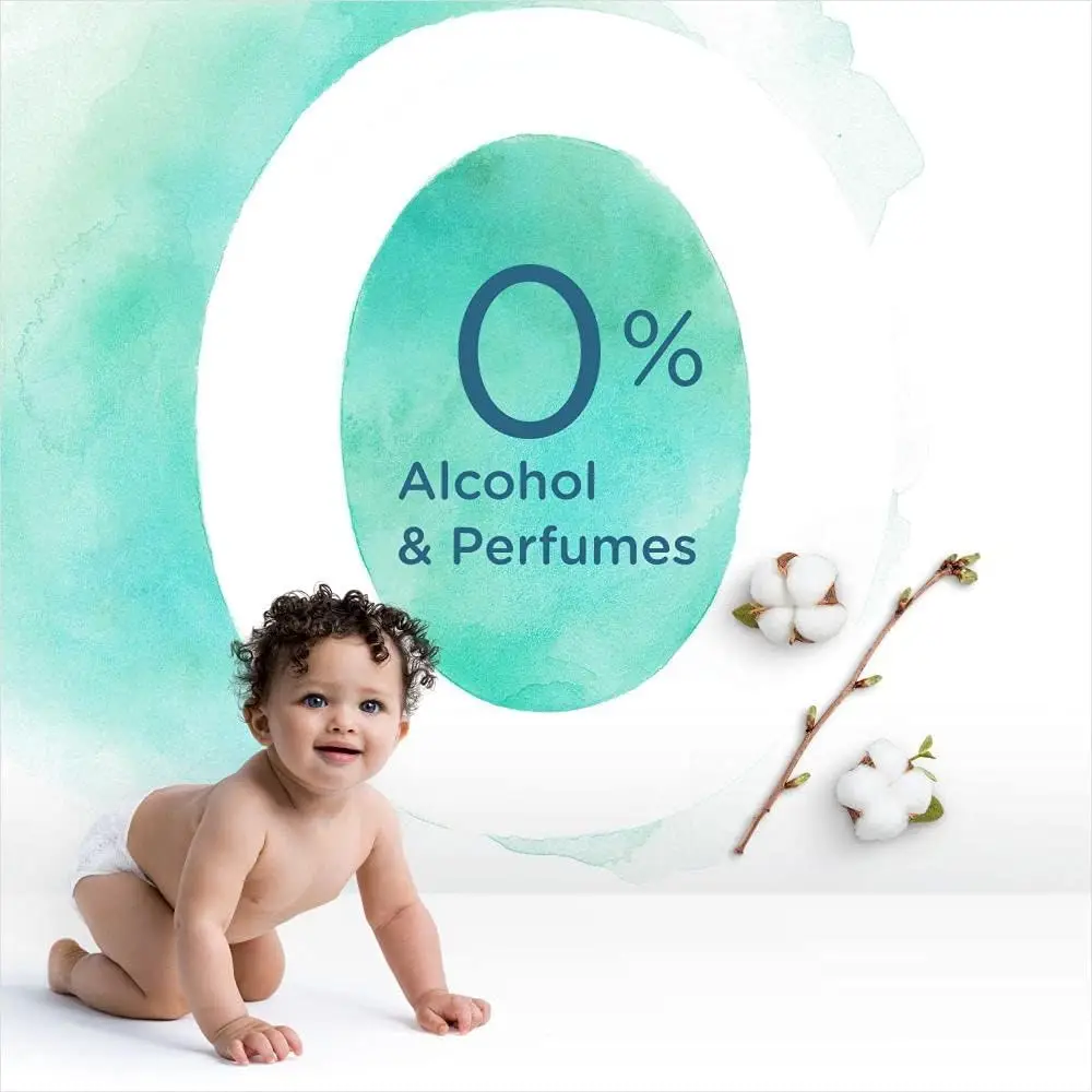 Pampers Aqua Pure Baby Wipes with 99 Percent Pure Water, Fragrance-Free, Gentle for Sensitive Skin, 48 Wipes - PRS-331942 - Image 3