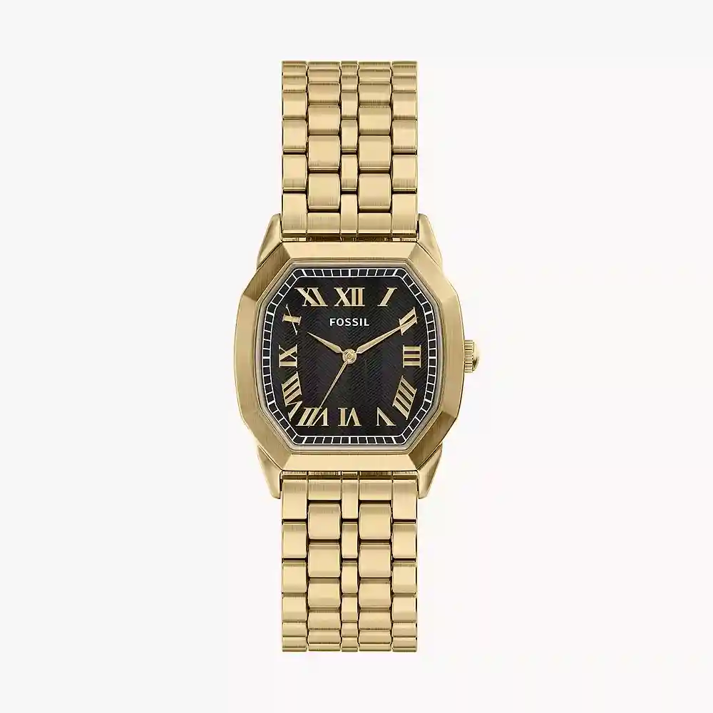 Fossil Harlow 33 mm Three-Hand Gold-Tone Stainless Steel Watch - FS6213