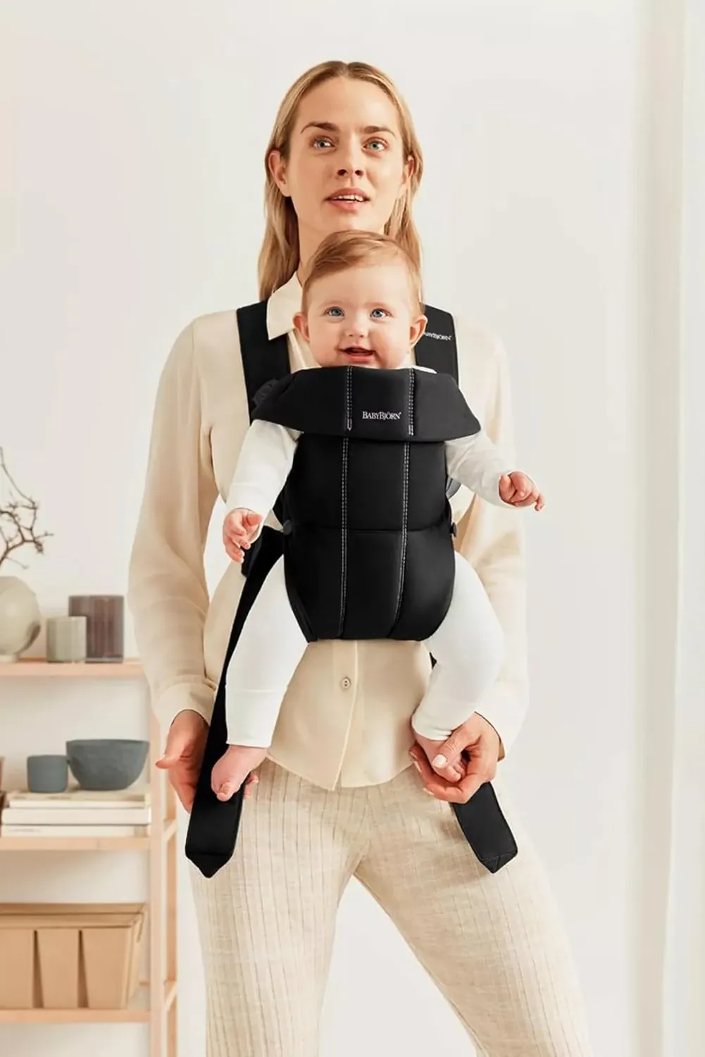 BabyBjorn Baby Carrier Mini Woven Cotton Black - BJ021156 - Image 7