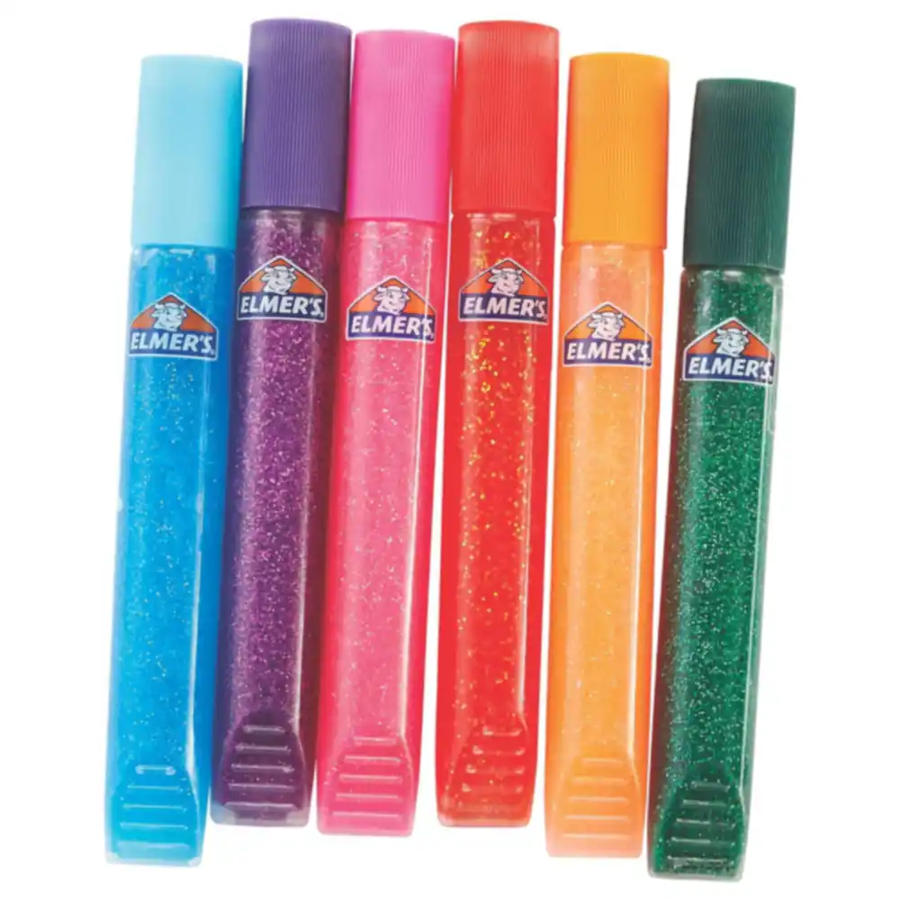 Elmer's Deluxe Slime Starter Kit, 12 Count with 3 Washable Clear School Glues and 9 Glitter Glue Pens, Makes 3 Batches of Slime - Image 4