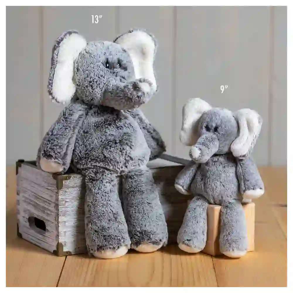 Mary Meyer Marshmallow Elephant 13-Inch Plush Soft Toy With Weighted Beans - 40420 - Image 2
