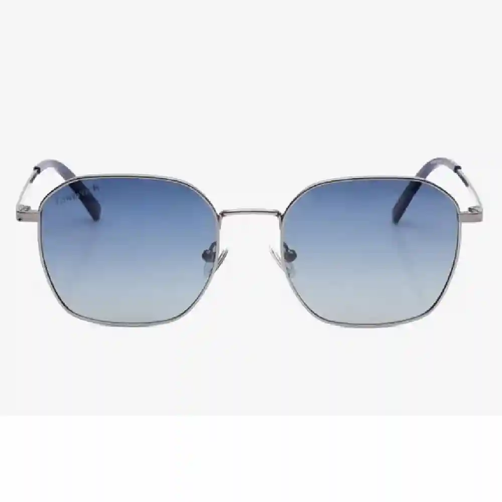 Fastrack Unisex Polarized Geometric Sunglasses, Blue Lenses, Full Rim - M8039BL3PV - Image 2