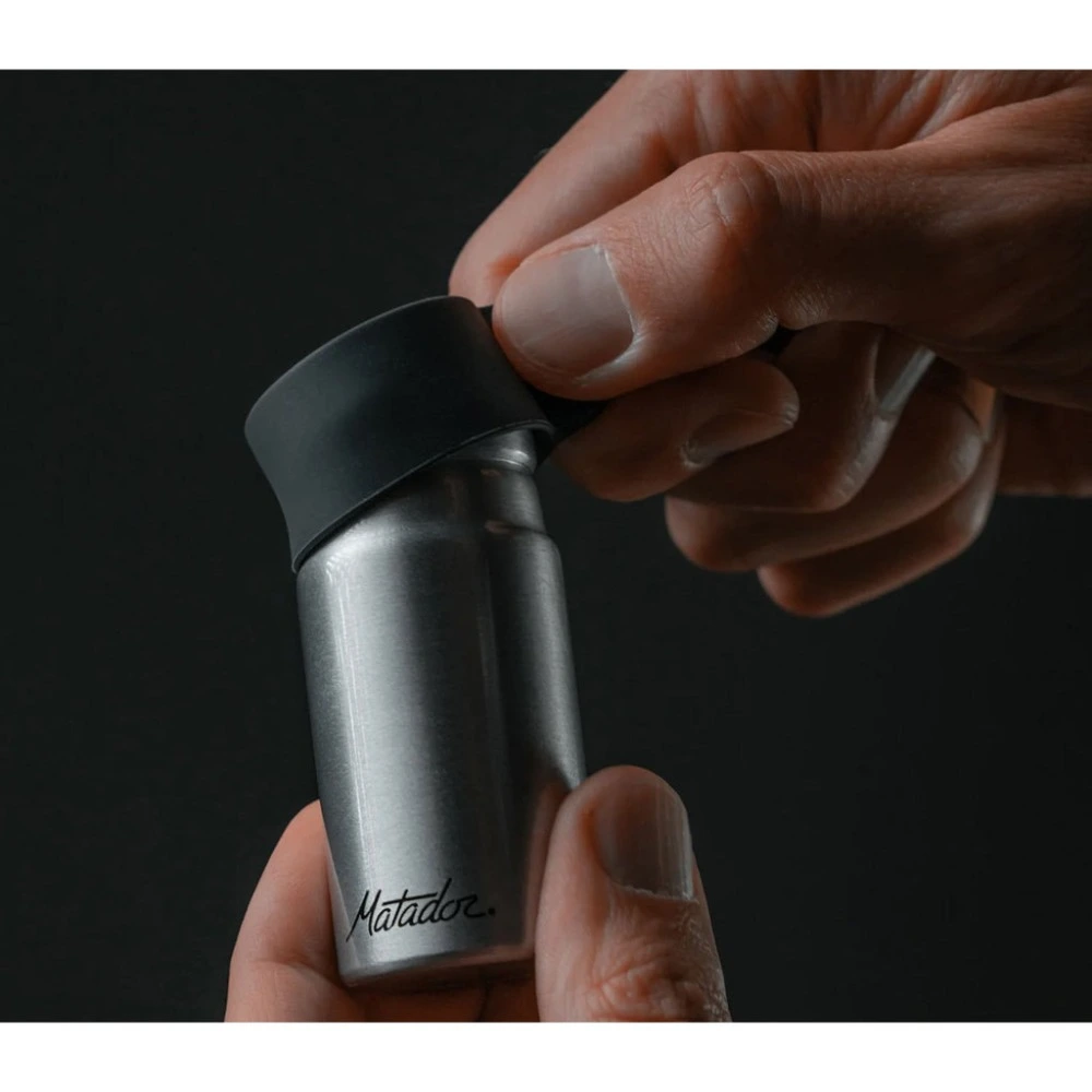 Matador Waterproof Travel Canister 40ml, IPX7 Submersible Aluminium Container, Silicone Cap, TSA Friendly, Grey - MATCANS1001G - Image 7