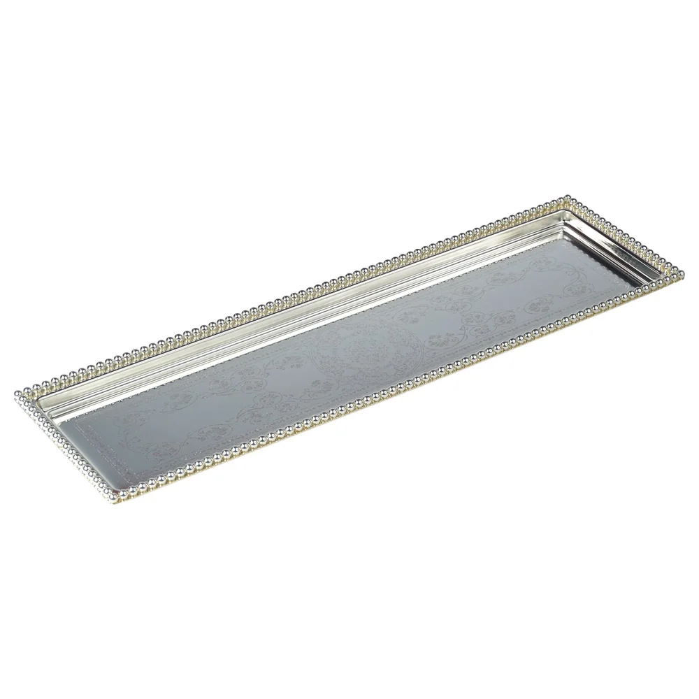 Zolten Silver Plated Rectangular Serving Tray, 40 cm - ZL2013757 - Image 2