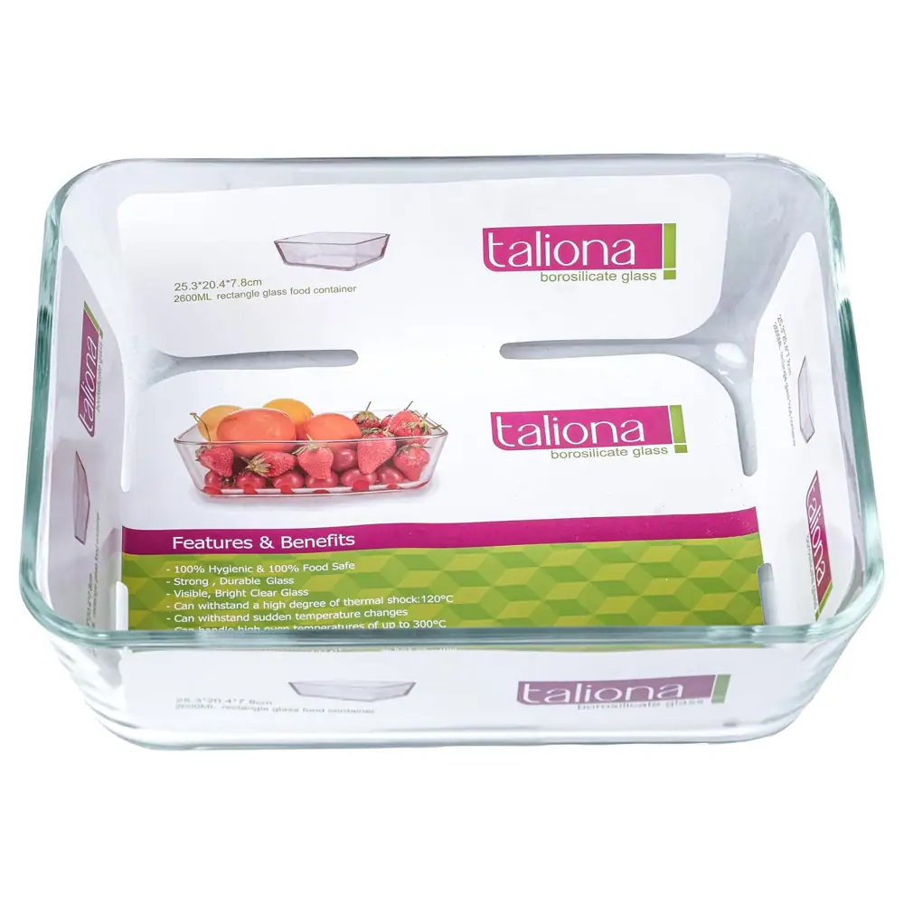 Taliona Rectangular Borosilicate Glass Baking Dish 2.6 L - TL2213751 - Image 3