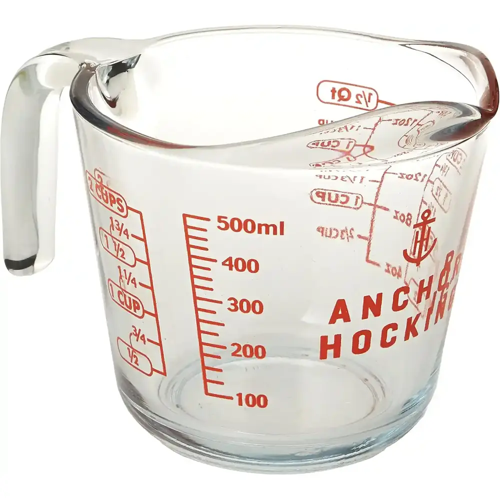 Anchor Hocking 16oz, Measuring Cup With Red Description Tempered Glass 500ml - 4013909