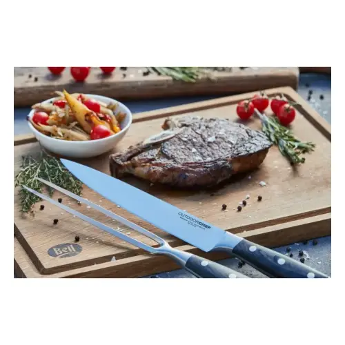 Outdoorchef Carving Set Premium, 20 cm X50CrMoV15 Carving Knife and Fork, Pakka Wood Handles, For Roasts and BBQ Meat - 14.491.42 - Image 4
