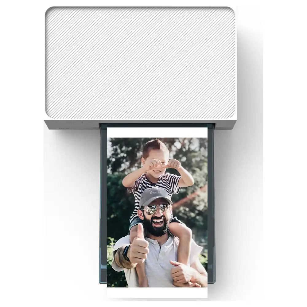 Liene Amber M100 4x6 Inch Wi-Fi Photo Printer Bundle with 100 Sheets and 3 Cartridges, Dye Sublimation Instant Prints for iPhone, Android and PC, White - Image 5