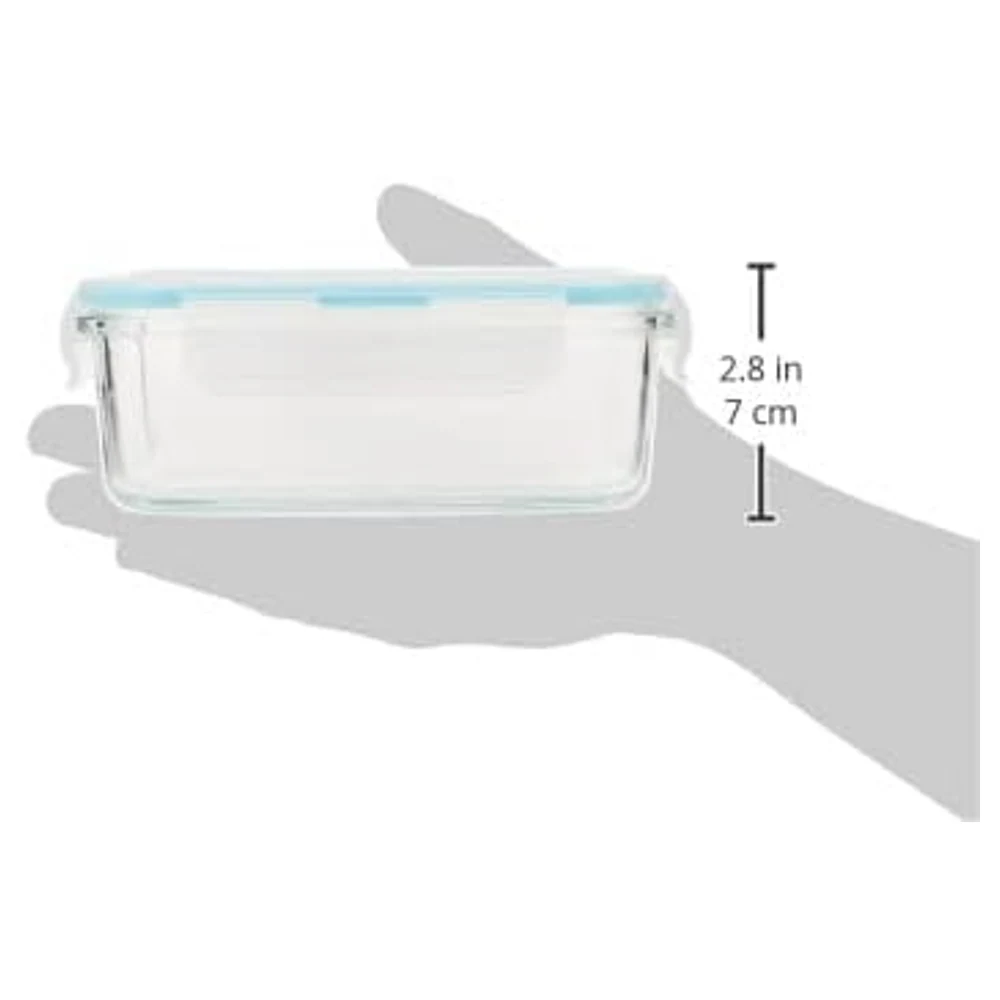 Taliona Boro Pro Borosilicate Glass Borosilicate Rectangular Storage Box 2-Piece Set 72.5 cl - TL2213369 - Image 9