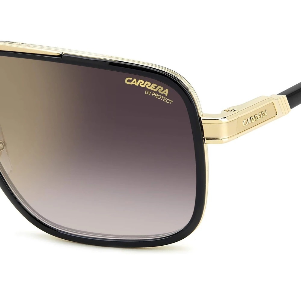 Carrera Mens Rectangular Sunglasses, Gold Mirror On Burgundy Shaded Lenses - C-1071-S-LGD - Image 2