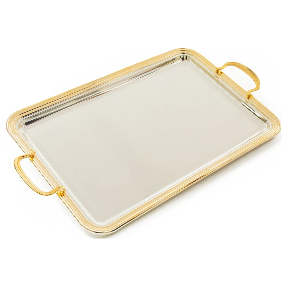 Zolten Silver Plated Rectangular Serving Tray, 34 cm - ZL2013970
