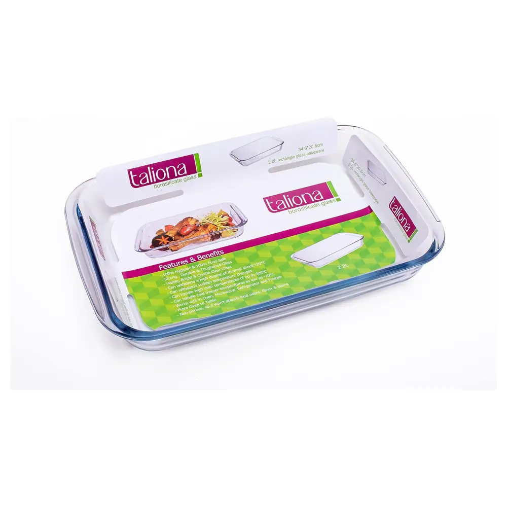 Taliona Rectangular Borosilicate Glass Bakeware 2.2 L - TL2213509 - Image 4