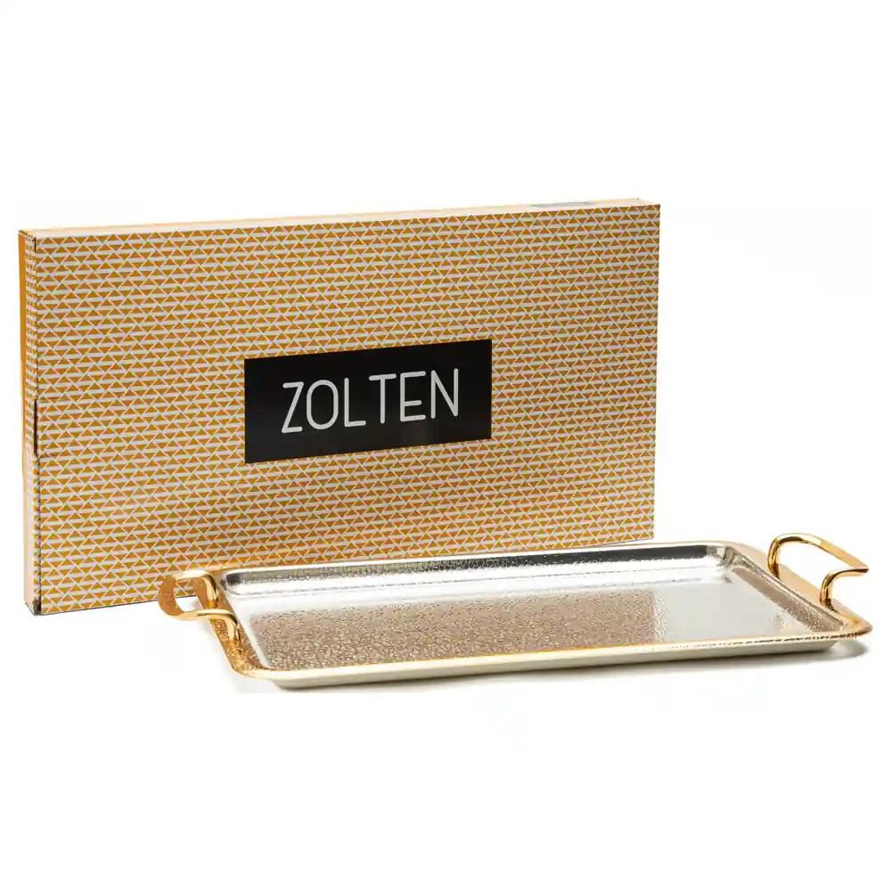 Zolten Silver Plated Rectangular Serving Tray, 42.5 cm - ZL2013953 - Image 4