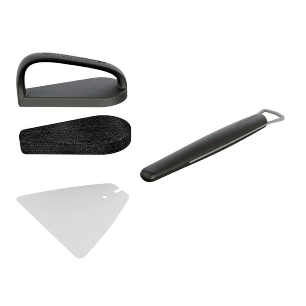 Outdoorchef Plancha Cleaning Set, Stainless Steel Scraper and Sponge, For Enamelled and Stainless Planchas, Replaceable Parts - 14.421.38 - Image 2