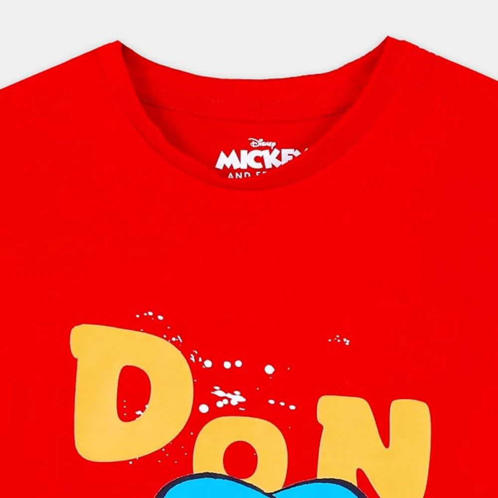 Disney Donald Duck Boys T-Shirt, 100 Percent Cotton, Crew Neck Short Sleeve, Casual Wear, 2-3 Years, Red - TU22632-2-3Y - Image 4