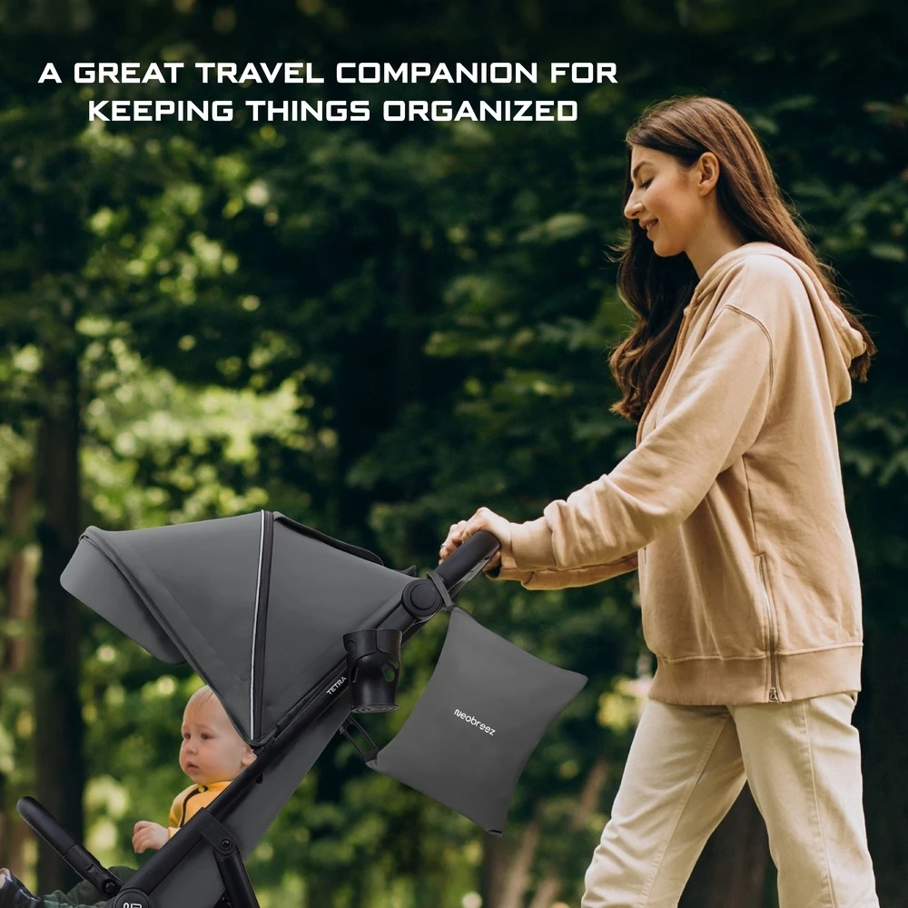 Neobreez Wet And Dry Bag Leak-proof 25x35cm For Diaper Bag Stroller Grey - NBR162 - Image 5