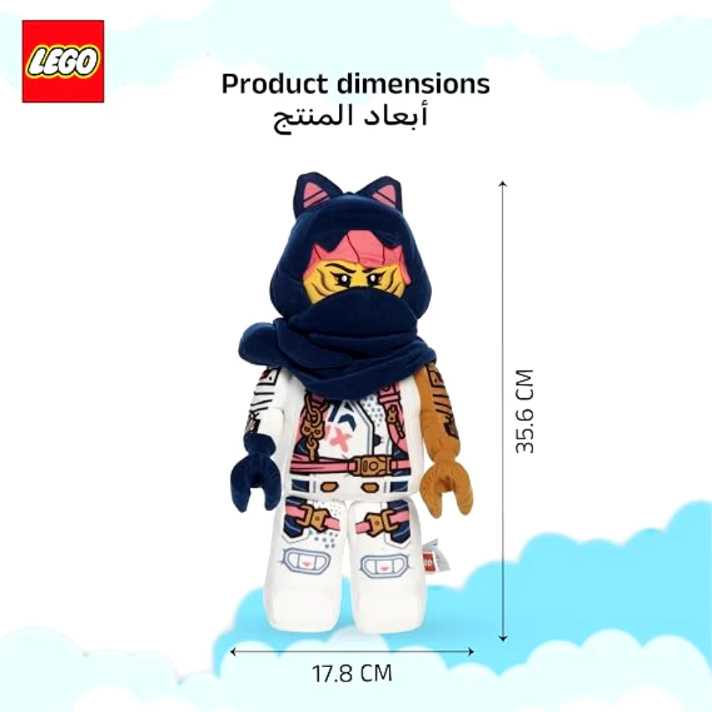 Manhattan Toys LEGO Ninjago Sora Plush Character Toy, Soft Collectible Ninja Doll for Kids, Bedroom Decor, Gift for Boys & Girls, Stuffed Figure, 35.6 cm, Multicolour - 350270LL - Image 6