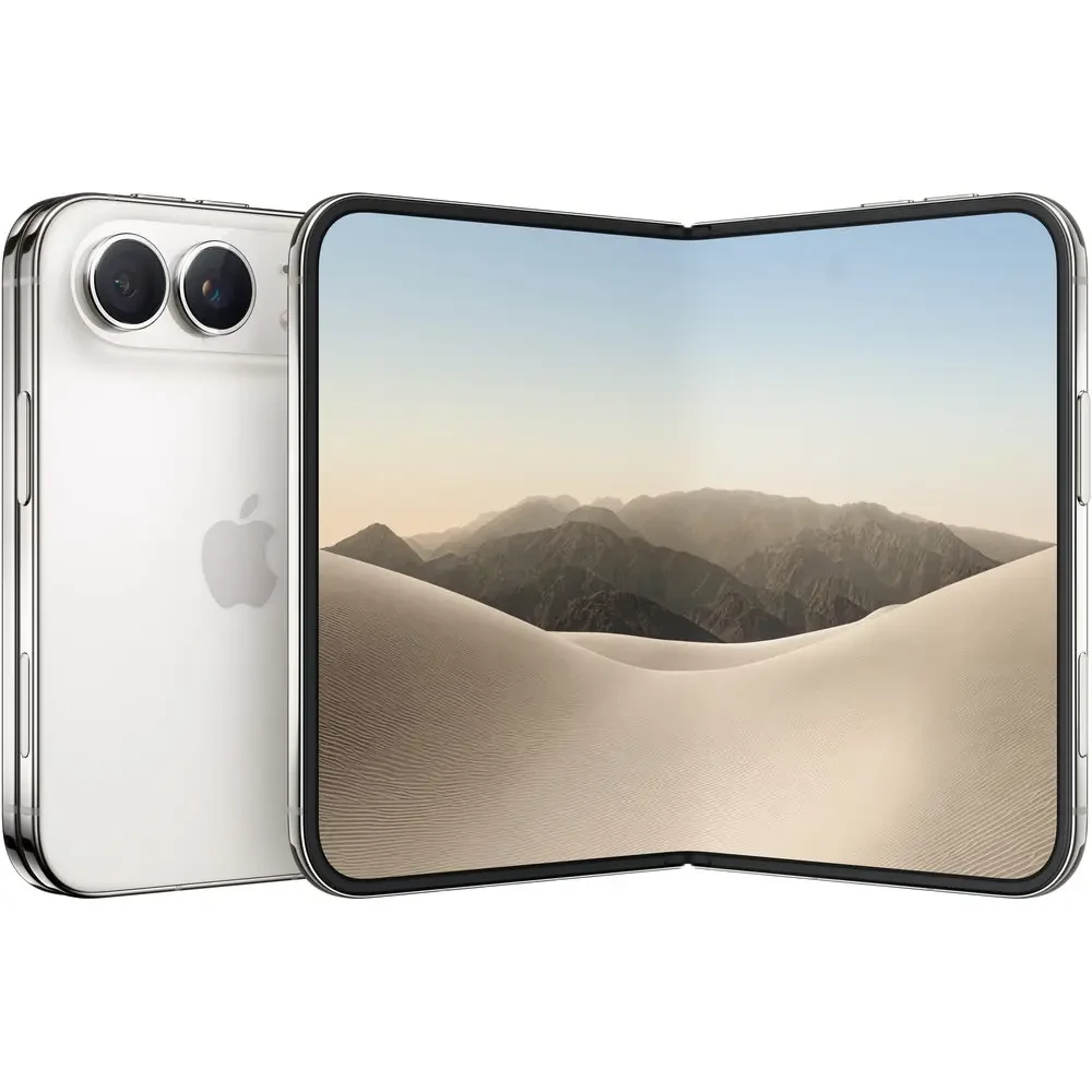 Apple iPhone Duo 2TB - 7.6 Inch Foldable Inner Display, 5.4 Inch Outer Display, A20 Pro Chip, 48MP Dual Fusion Camera, Star White - TDRA Version