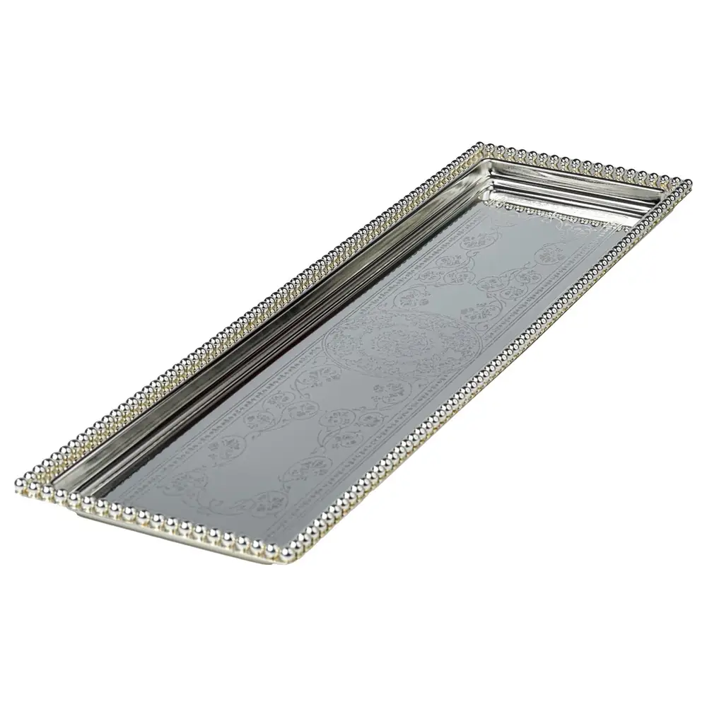 Zolten Silver Plated Rectangular Serving Tray, 40 cm - ZL2013757 - Image 3