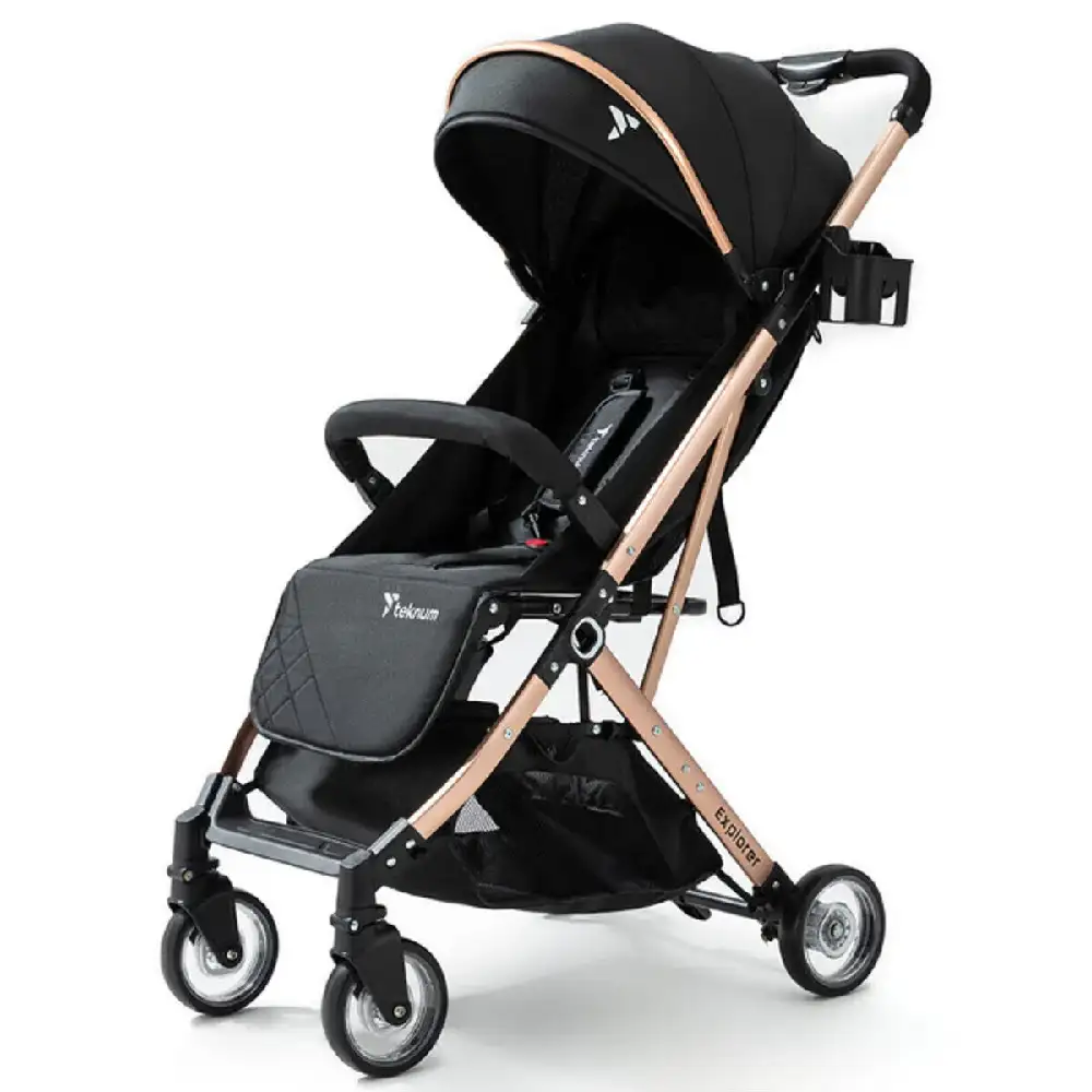 Teknum TK_EXPST_BL Explorer Travel Stroller, Black