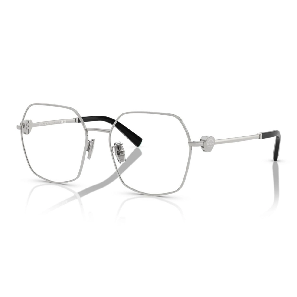 Tiffany 54mm Womens Eyeglasses, Irregular Metal Frame, Lightweight Design, Prescription Compatible, Silver Grey - TF1165BD