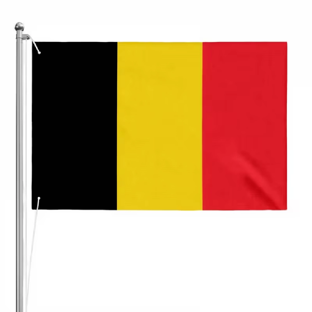 Belgium Hand Flag 20x30 cm, Mini Belgian Tricolor Flag, National Flag for World Cup 2026 Fans & Outdoor Decoration