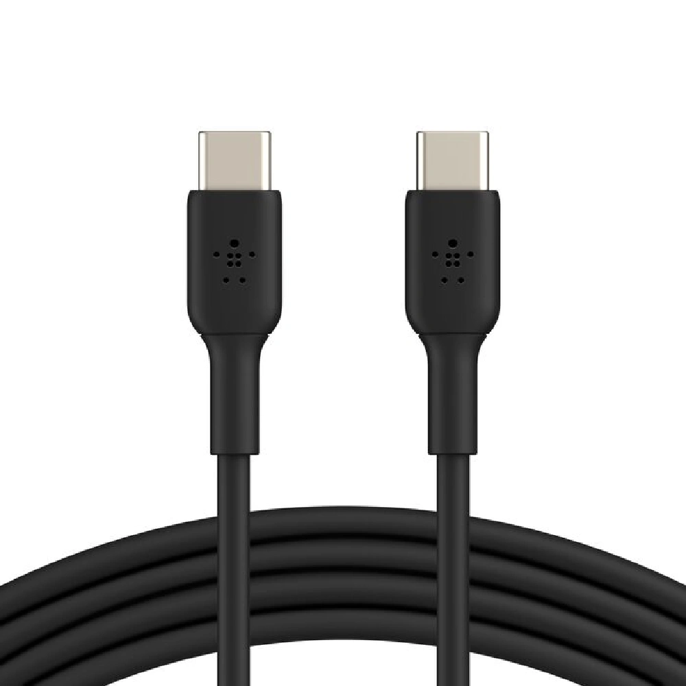 Belkin BoostCharge USB-C to USB-C Cable, 60W Fast Charging, USB-IF Certified, 1M, Black - CAB003bt1MBK