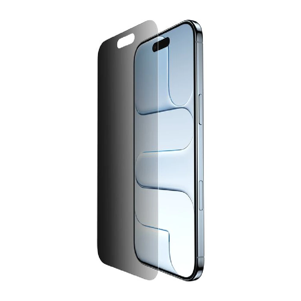 Belkin InvisiGlass Privacy Screen Protector for iPhone 17 Air, Antimicrobial Coating, 9H Hardness, Privacy Filter - OVA212hq