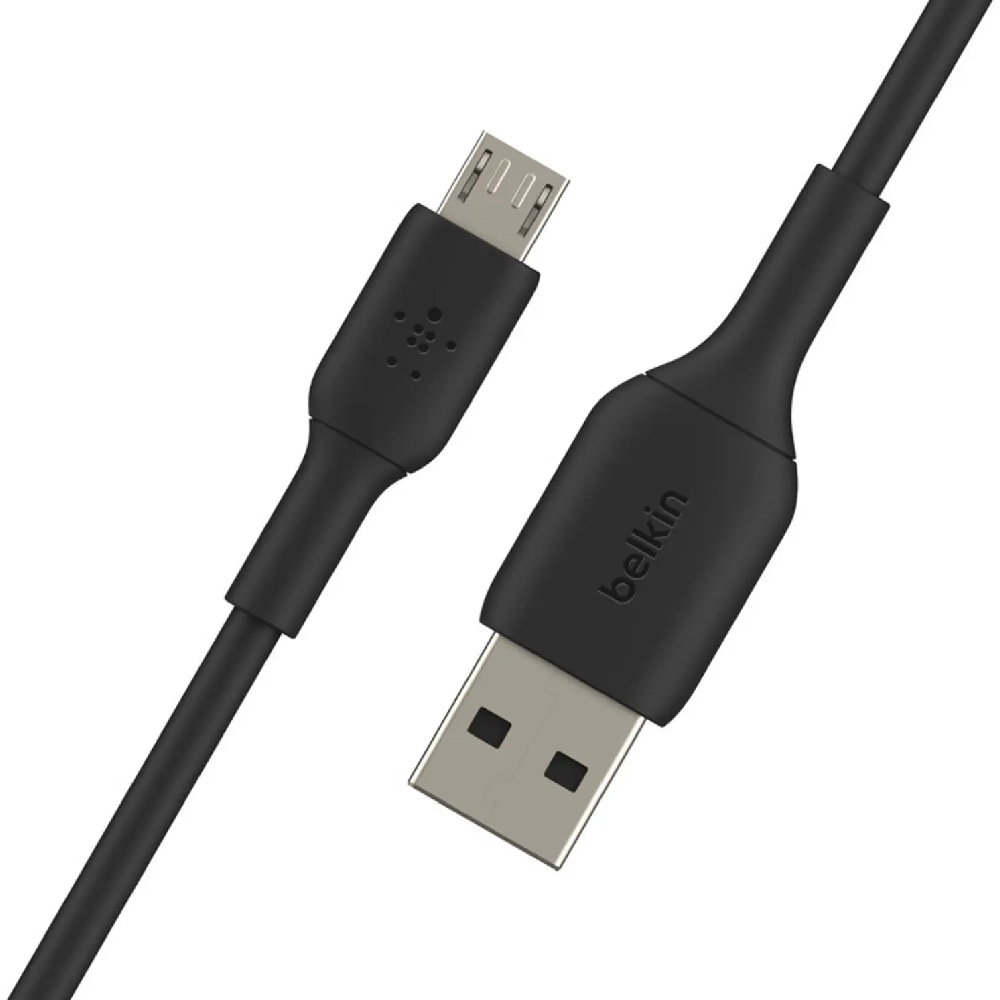 Belkin Micro USB to USB-A Cable - 1 Meter, Charge & Sync, 480Mbps Data Transfer, 8000+ Bend Lifespan, Black - CAB005bt1MBK