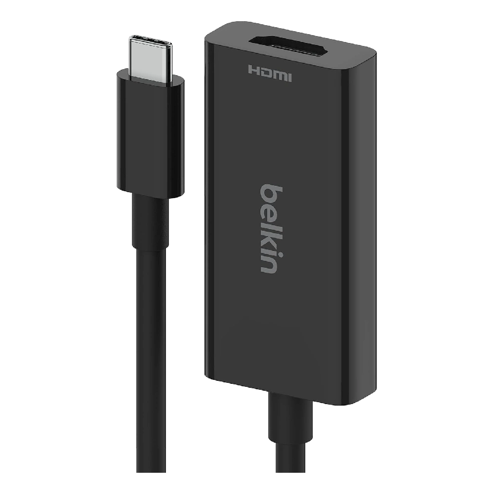 Belkin USB-C to HDMI 2.1 Adapter, 8K 60Hz, 4K 144Hz, HDR10+, HDCP 2.2, USB-IF Certified, Plug & Play - AVC013btBK