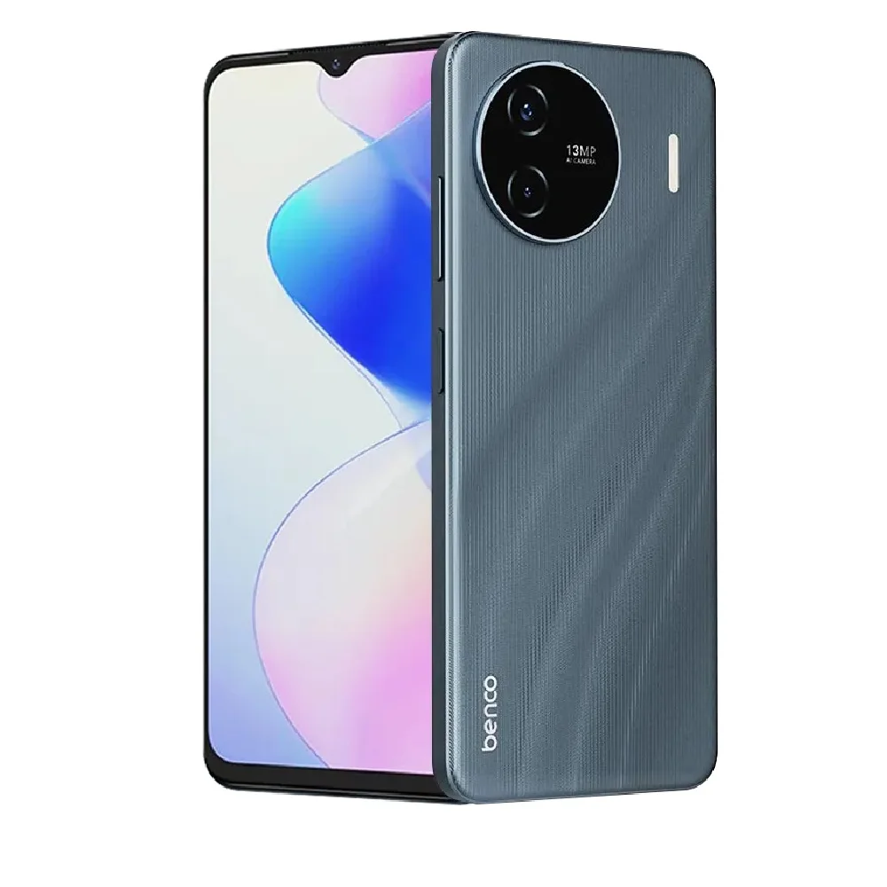 Benco V90 Plus Smartphone, 128GB Storage, 4+4GB RAM, 6.56-Inch HD+ 90Hz Display, 13MP Camera, 5000mAh Battery, Dual SIM- Light Grey