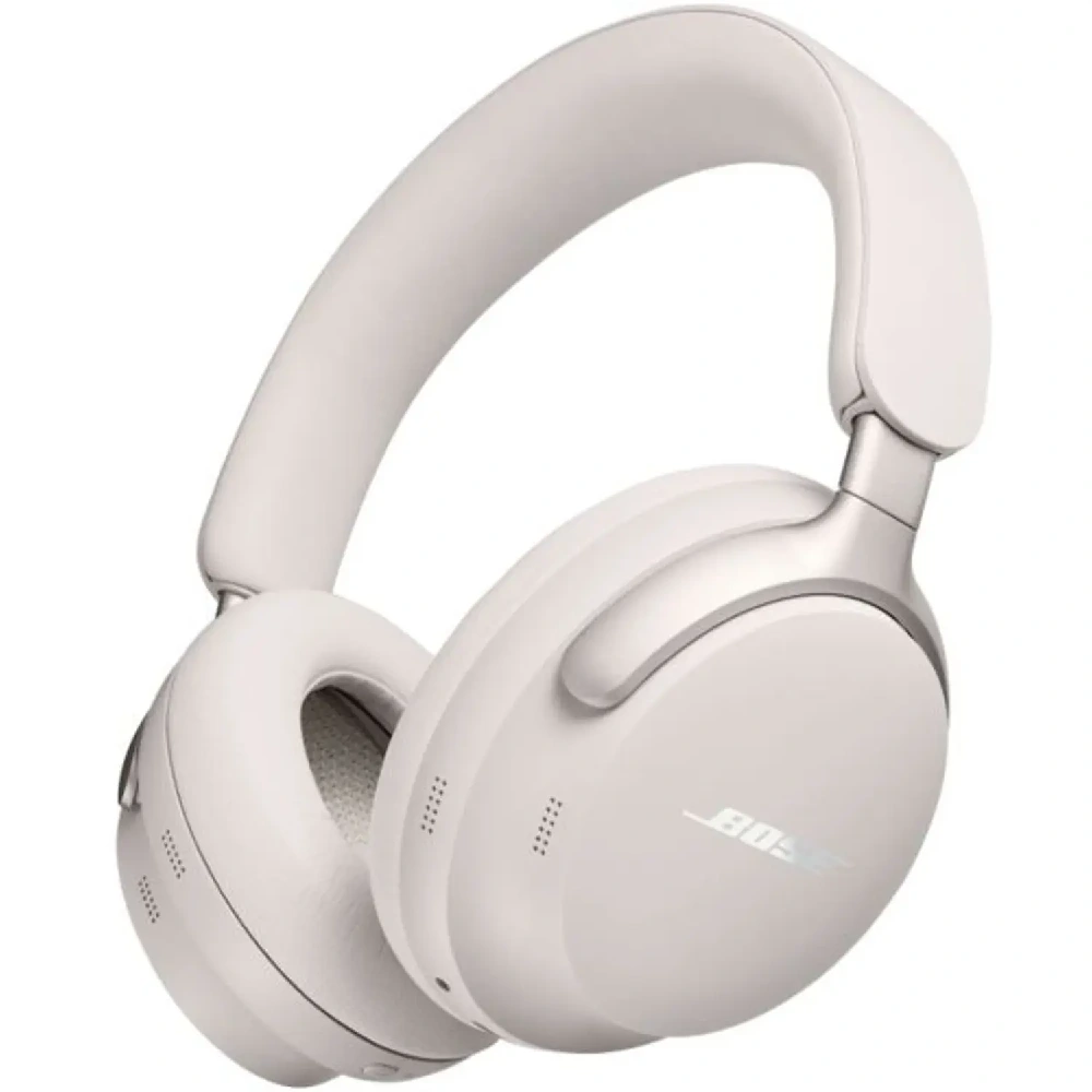 Bose QuietComfort Ultra Wireless Noise Cancelling Headphones (2nd Gen), Immersive Spatial Audio, Up to 30 Hours Battery Life, White Smoke - 880066-0200